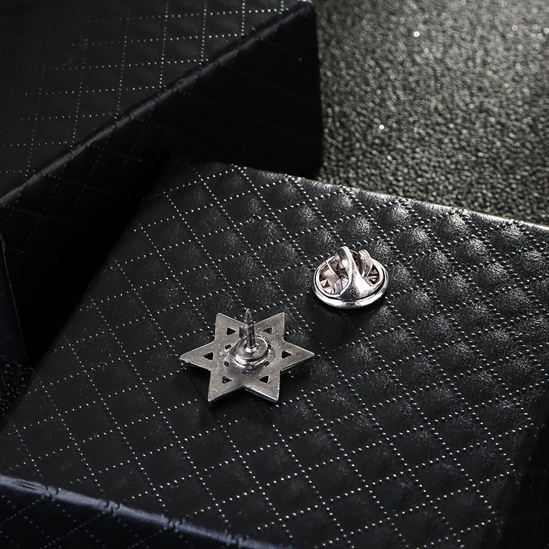 Star Of David Men's Six Pointed Stars Set Charming Amulet Badge Jewelry Gifts Exquisite Gifts