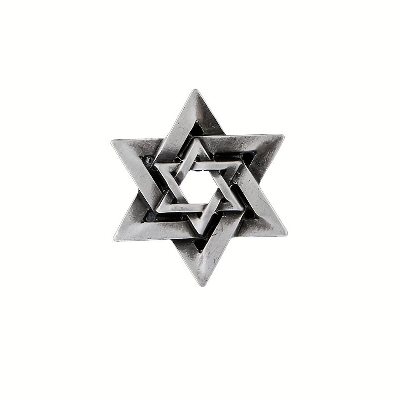Star Of David Men's Six Pointed Stars Set Charming Amulet Badge Jewelry Gifts Exquisite Gifts