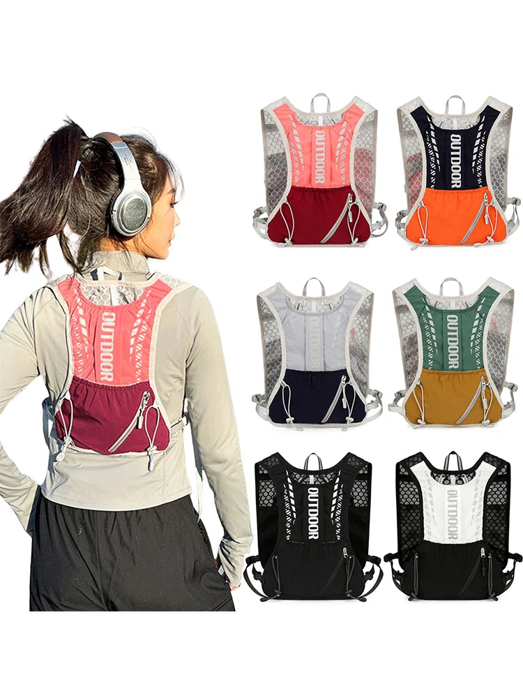Lightweight Running Vest Waterproof Water Bladder Daypack Breathable Outdoors Hydration Pack for Hiking Trail Running