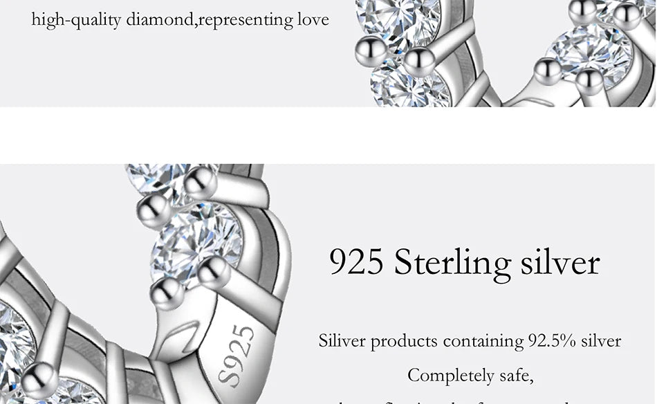 1.8CT All Moissanite Earrings for Women S925 Pure Silver GRA Certified Diamond Temperament Fashion Wedding Party Jewelry