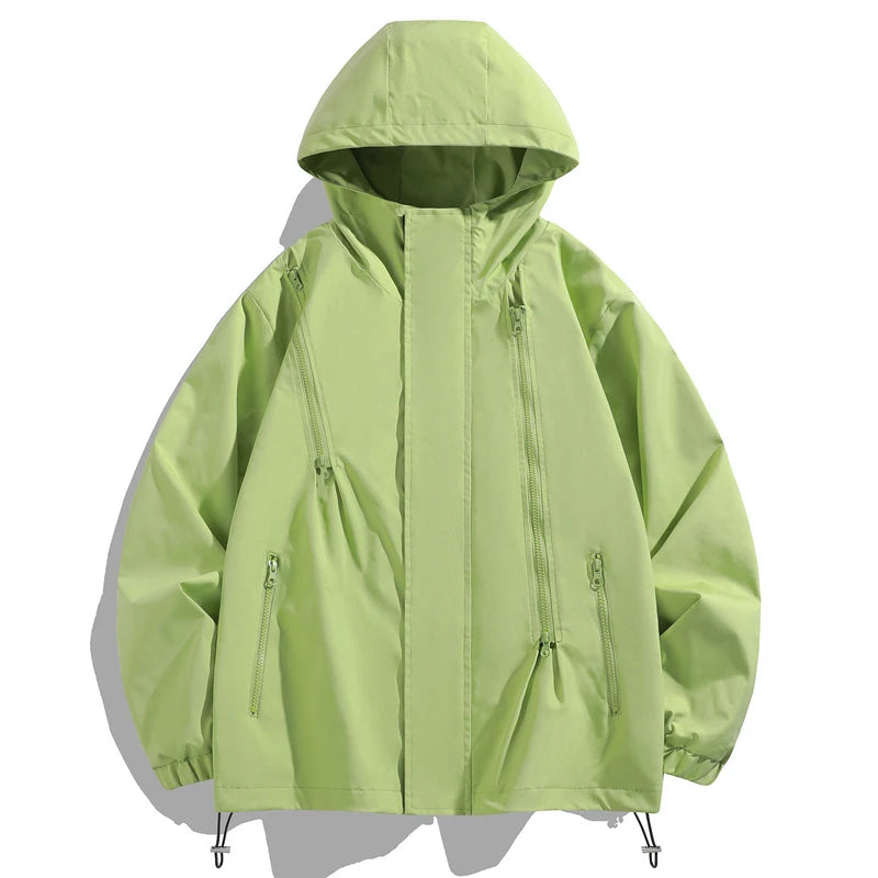New Couple's Jacket Outdoor Windbreaker Jacket Thin Breathable Windproof Water-Repellent Jacket Mountaineering Travel Sportswear