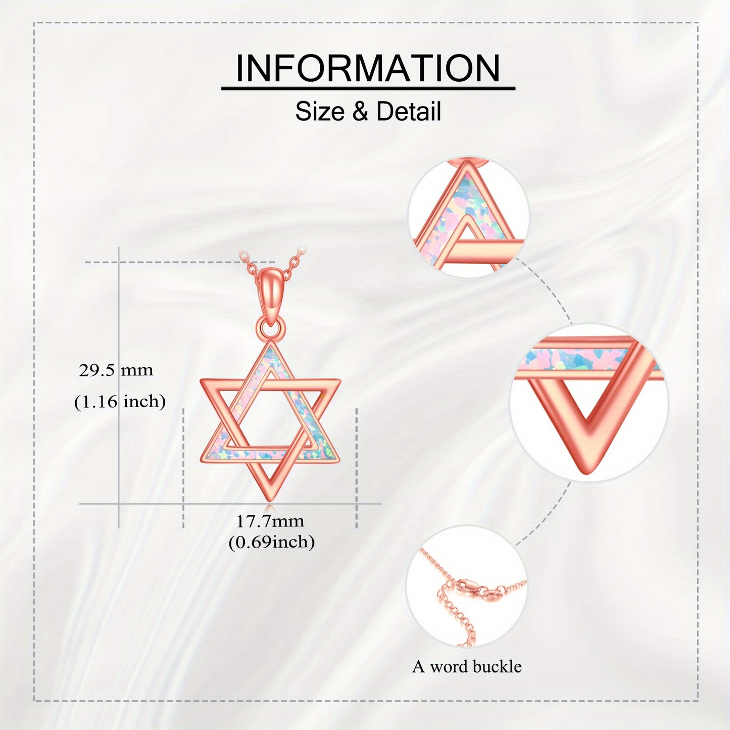 Star Necklace Sterling Silvery Star Pendant Necklace Star Jewelry Gifts for Women