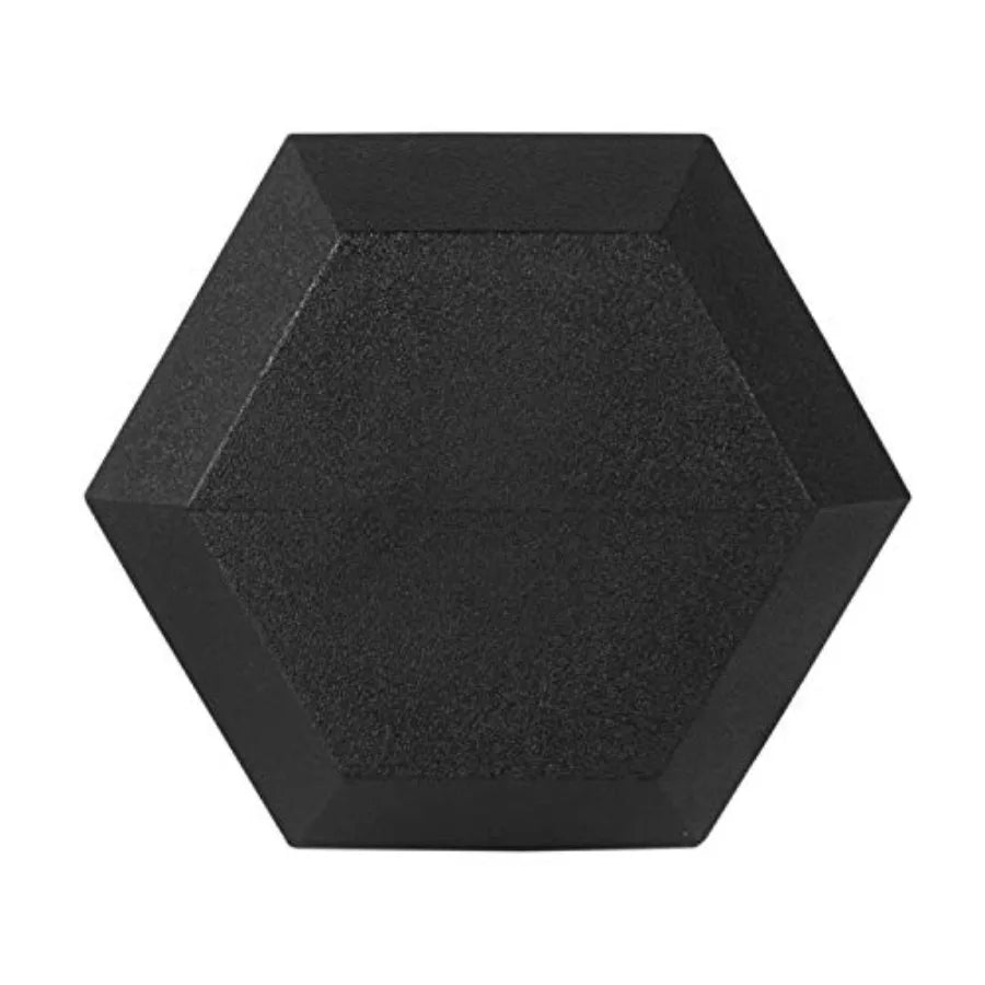 Coated Hex Dumbbell Set for Home Gym Use Black Steel with Rubber Coating 20kg per Pair Durable and Non-Slip Design