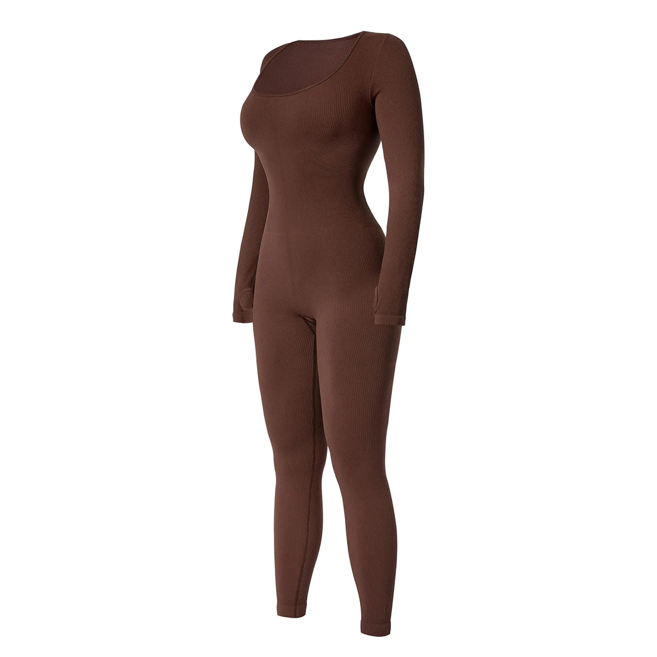 Women's one-piece yoga suit black jumpsuit long sleeved bodysuit sexy and fashionable streetwear casual sports bodysuit