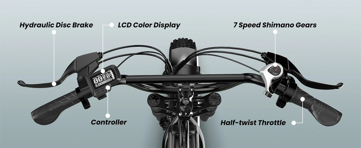 1000W Adults Electric Dirt Bike 20 Inch Fat Tire All-Terrain E-Bike Max 30MPH 48V 20AH/30AH Large Removable Battery Off Road Ebike EK11