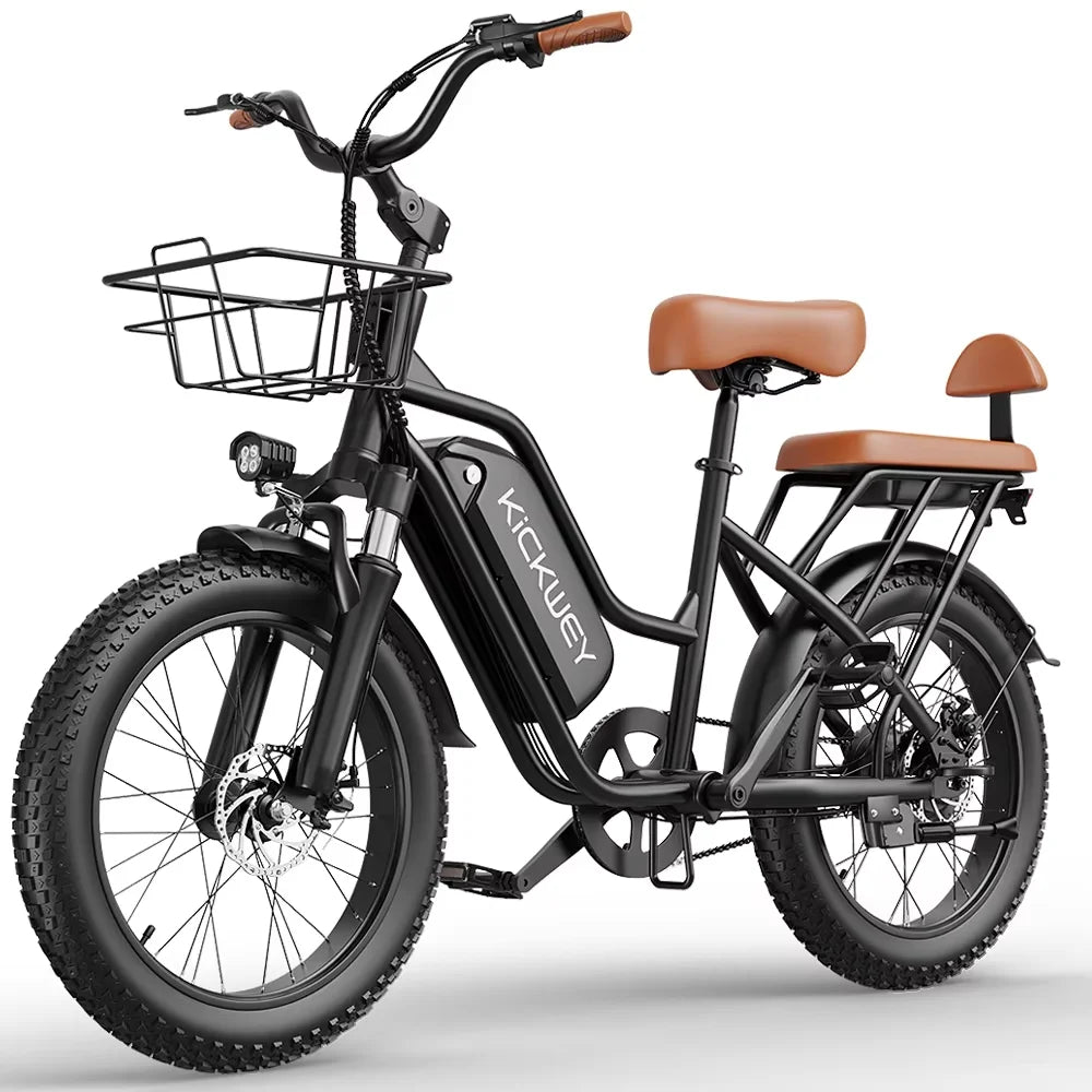 LD20 1500W Electric Bike 20x3' Fat Tire Electric Mountain Bike Electric Bicycle 48V 20AH Women's 250W Electric Road Bike