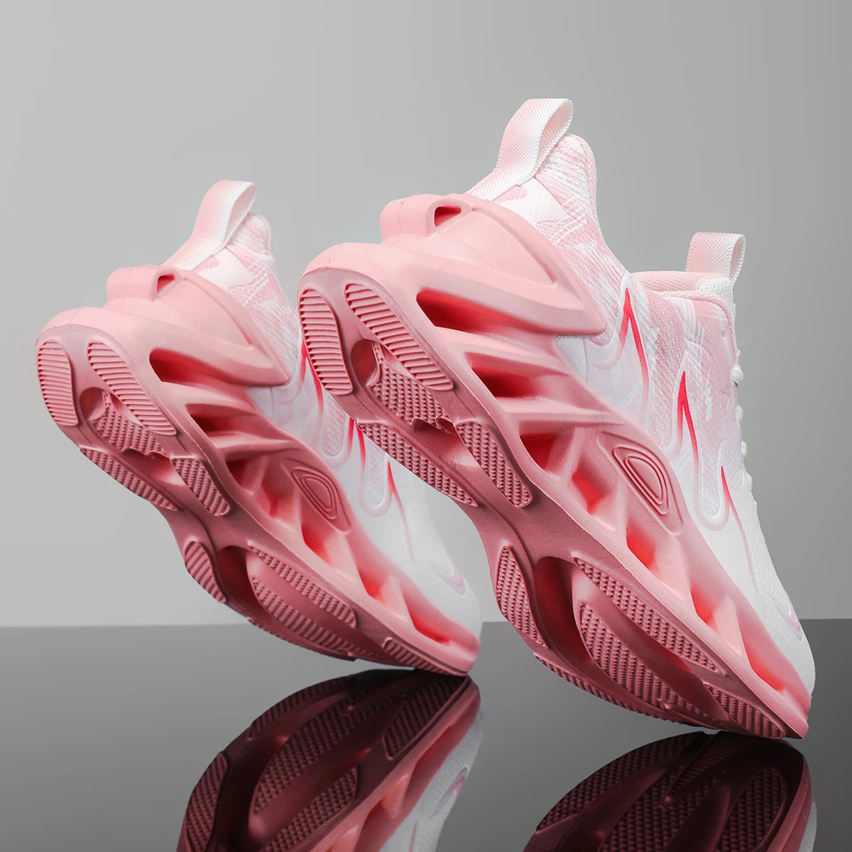 Four-season women's road running shoes, shock-absorbing sports control casual sports shoes, outdoor anti-slip cross-country shoe
