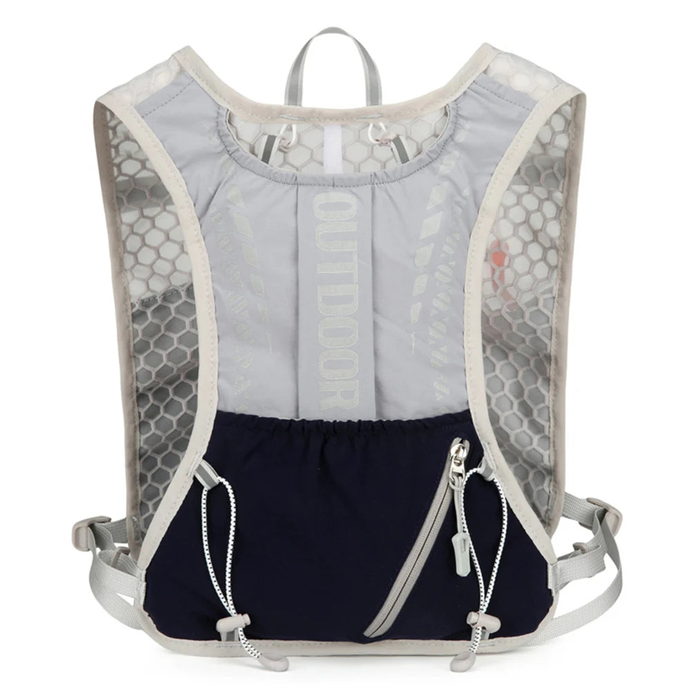Hydration Running Vest Breathable Lightweight Running Vest Reflective Water Bladder Daypack for Hiking Trail Running
