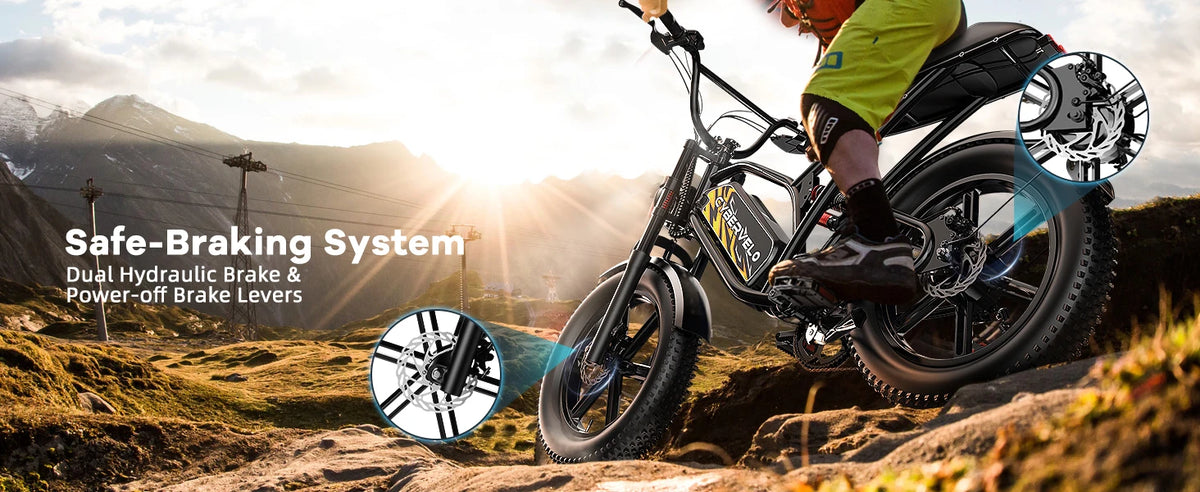 1000W Adults Electric Dirt Bike 20 Inch Fat Tire All-Terrain E-Bike Max 30MPH 48V 20AH/30AH Large Removable Battery Off Road Ebike EK11