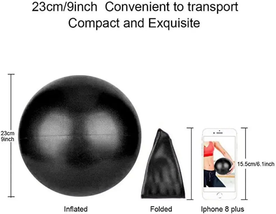 2 Pack Mini Exercise Balls, 9 Inch for Pilates, Yoga, Core Training & Physical Therapy to Improve Balance