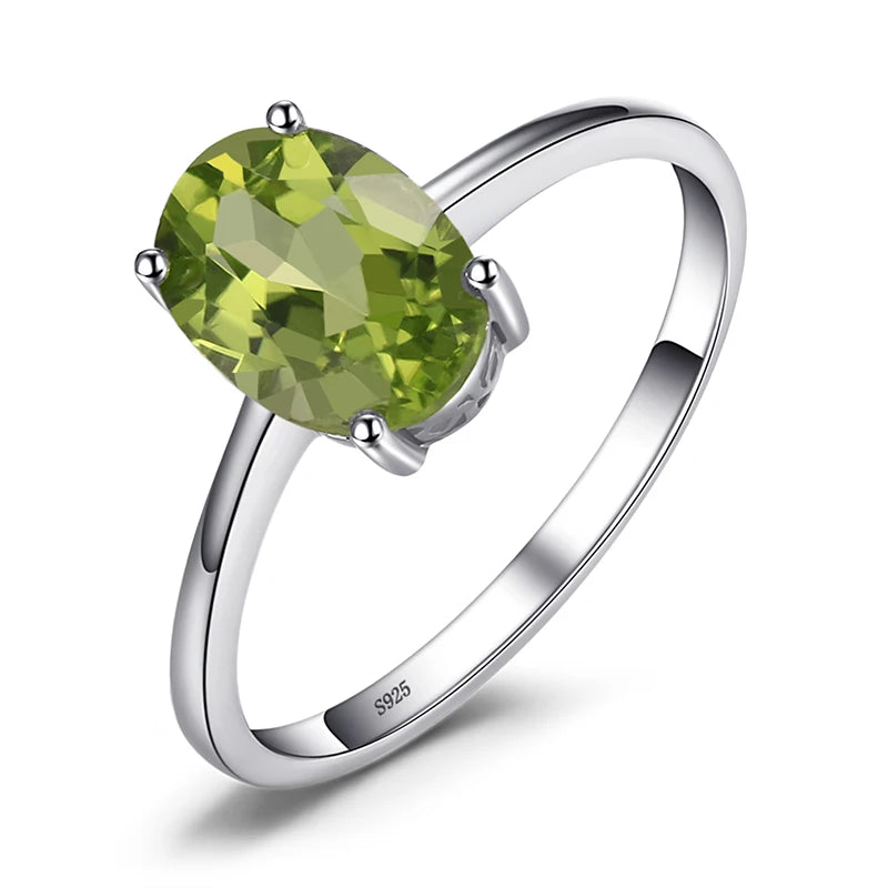 JewelryPalace Genuine Garnet  Amethyst Citrine Peridot Blue Topaz 925 Sterling Silver Rings for Women Colorful Gemstone Jewelry