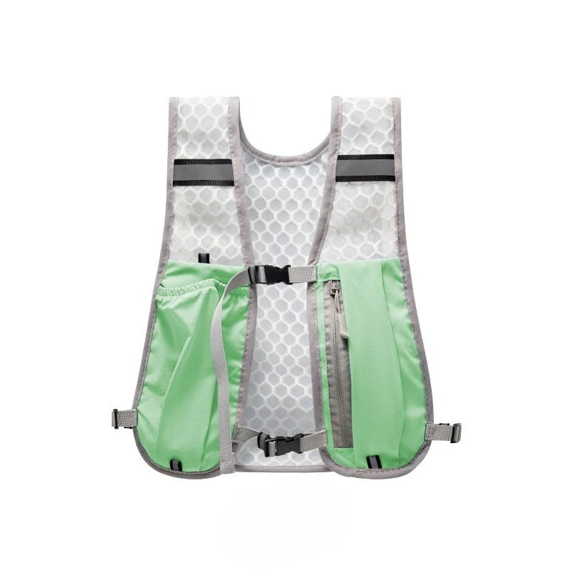 For Biking Running Storage Vest Lightweight Hiking Running Vest Reflective Hydration Water Chest Pack With Phone Storage Pocket
