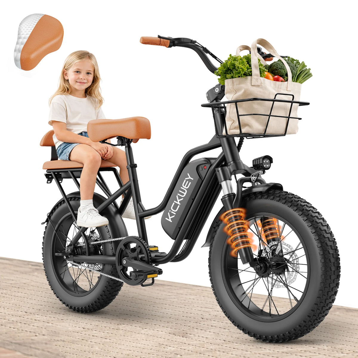 LD20 1500W Electric Bike 20x3' Fat Tire Electric Mountain Bike Electric Bicycle 48V 20AH Women's 250W Electric Road Bike