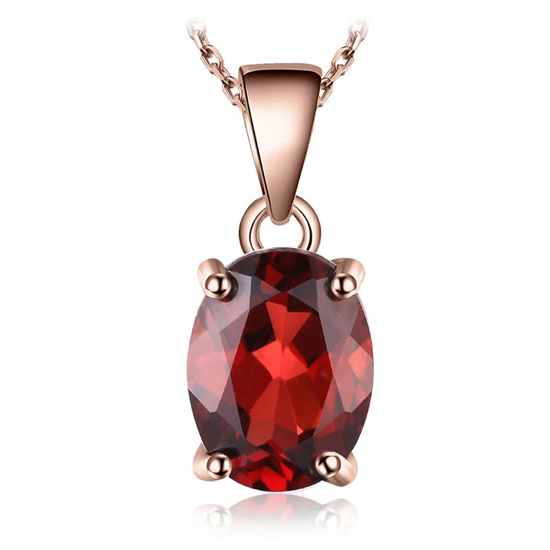 Natural Garnet Amethyst Citrine Peridot Blue Topaz 925 Sterling Silver Pendant Necklace Gemstone Jewelry No Chain