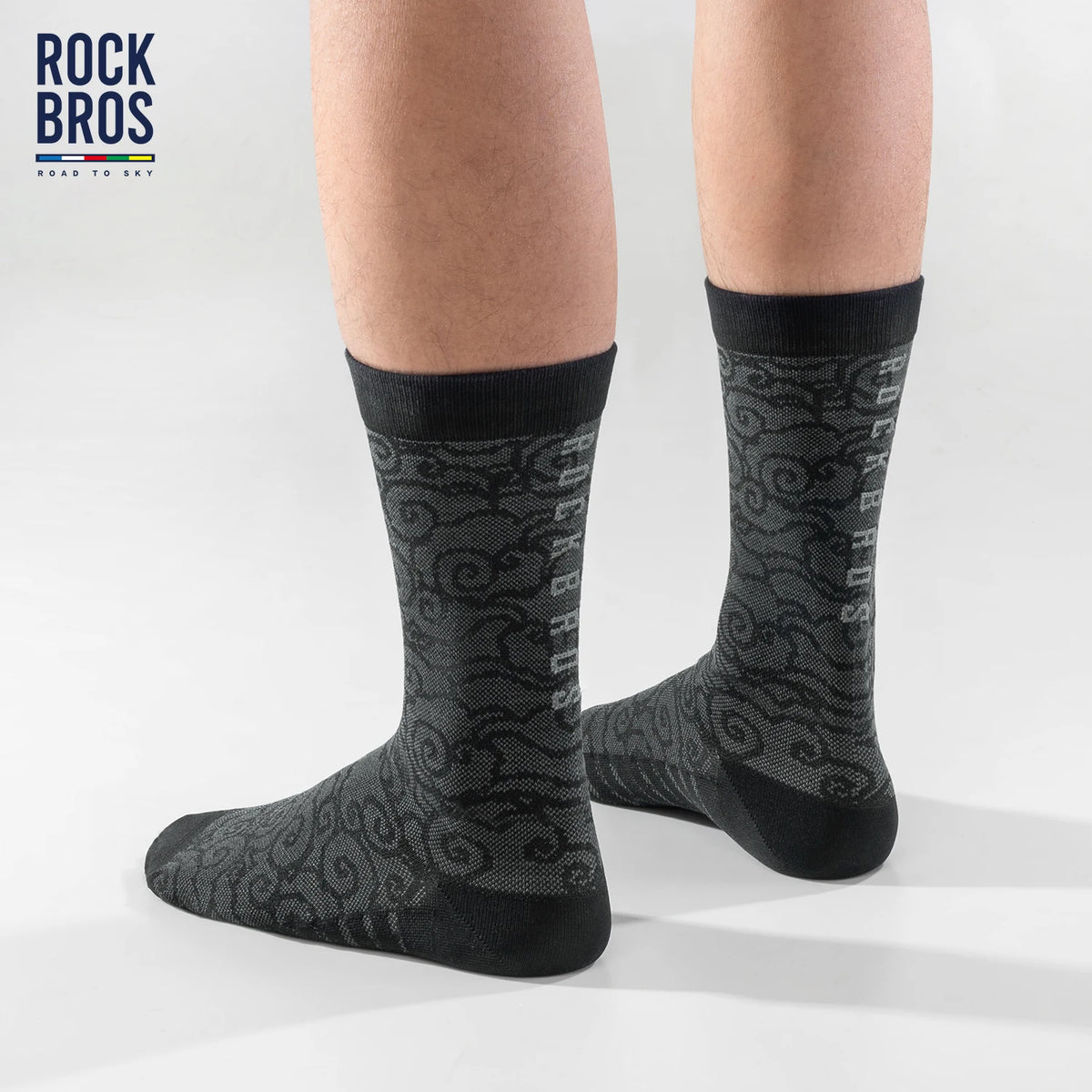 Professional Cycling Socks High Elastic Sweat-Absorption Deodorant Socks Knee-high Stockings Sports Socks