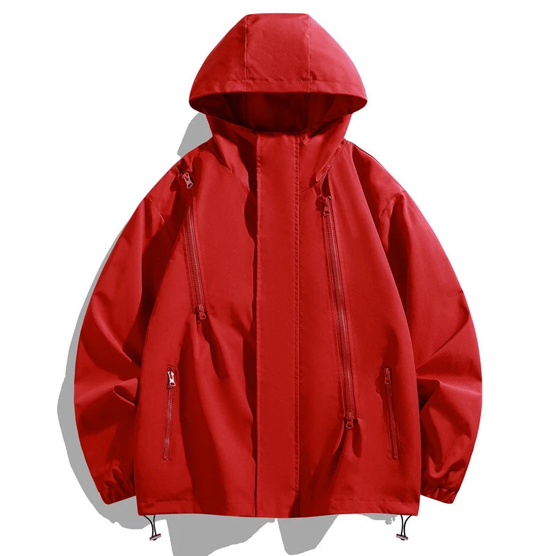 New Couple's Jacket Outdoor Windbreaker Jacket Thin Breathable Windproof Water-Repellent Jacket Mountaineering Travel Sportswear