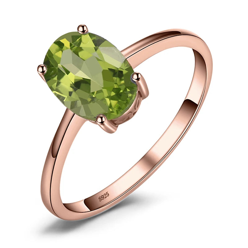 JewelryPalace Genuine Garnet  Amethyst Citrine Peridot Blue Topaz 925 Sterling Silver Rings for Women Colorful Gemstone Jewelry