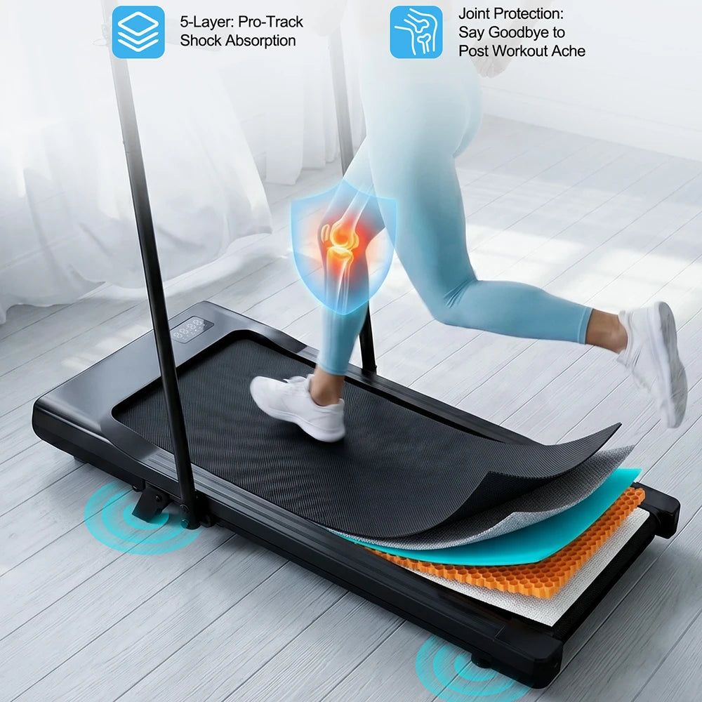 2.5 HP Treadmill for Home with Incline Folding Treadmills Quiet Foldable Running Machine with APP