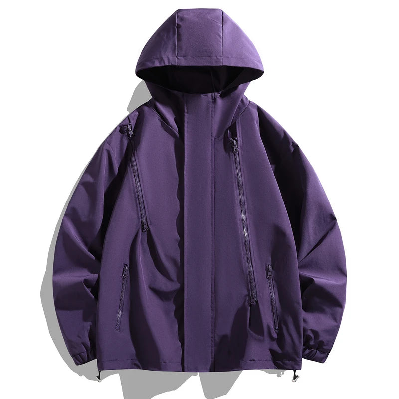 New Couple's Jacket Outdoor Windbreaker Jacket Thin Breathable Windproof Water-Repellent Jacket Mountaineering Travel Sportswear