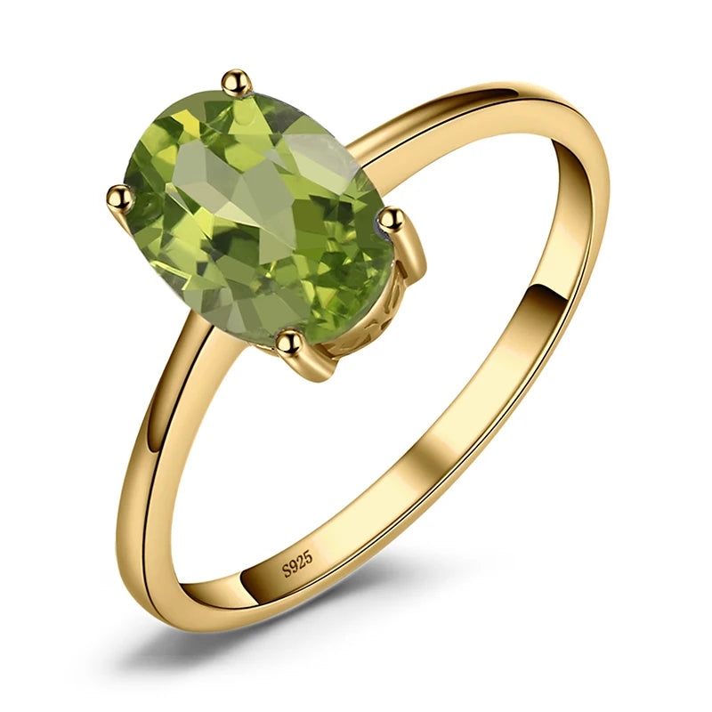JewelryPalace Genuine Garnet  Amethyst Citrine Peridot Blue Topaz 925 Sterling Silver Rings for Women Colorful Gemstone Jewelry