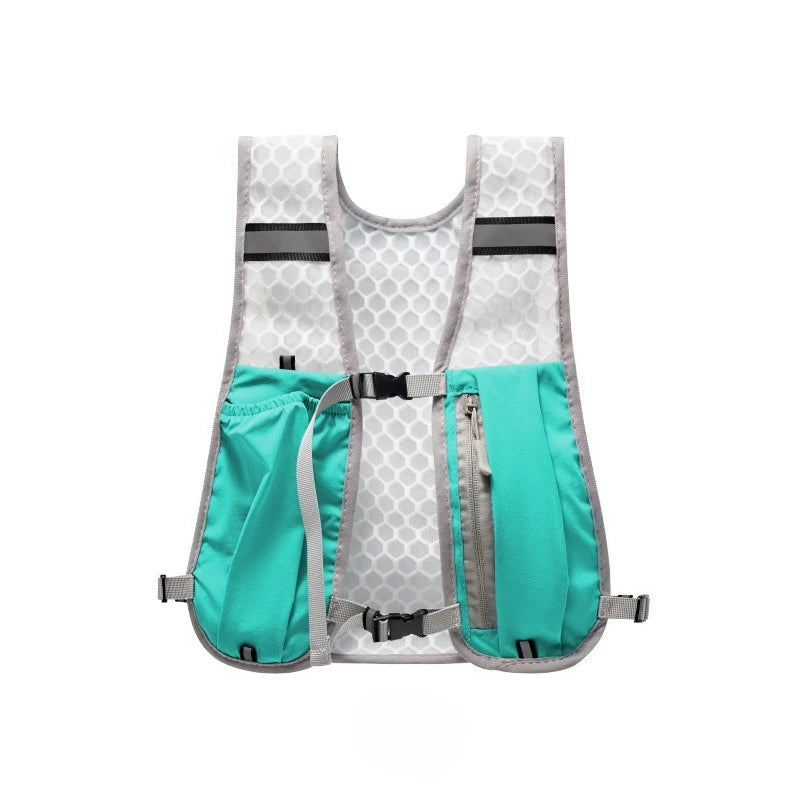 For Biking Running Storage Vest Lightweight Hiking Running Vest Reflective Hydration Water Chest Pack With Phone Storage Pocket