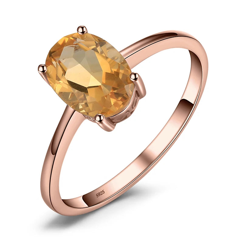 JewelryPalace Genuine Garnet  Amethyst Citrine Peridot Blue Topaz 925 Sterling Silver Rings for Women Colorful Gemstone Jewelry