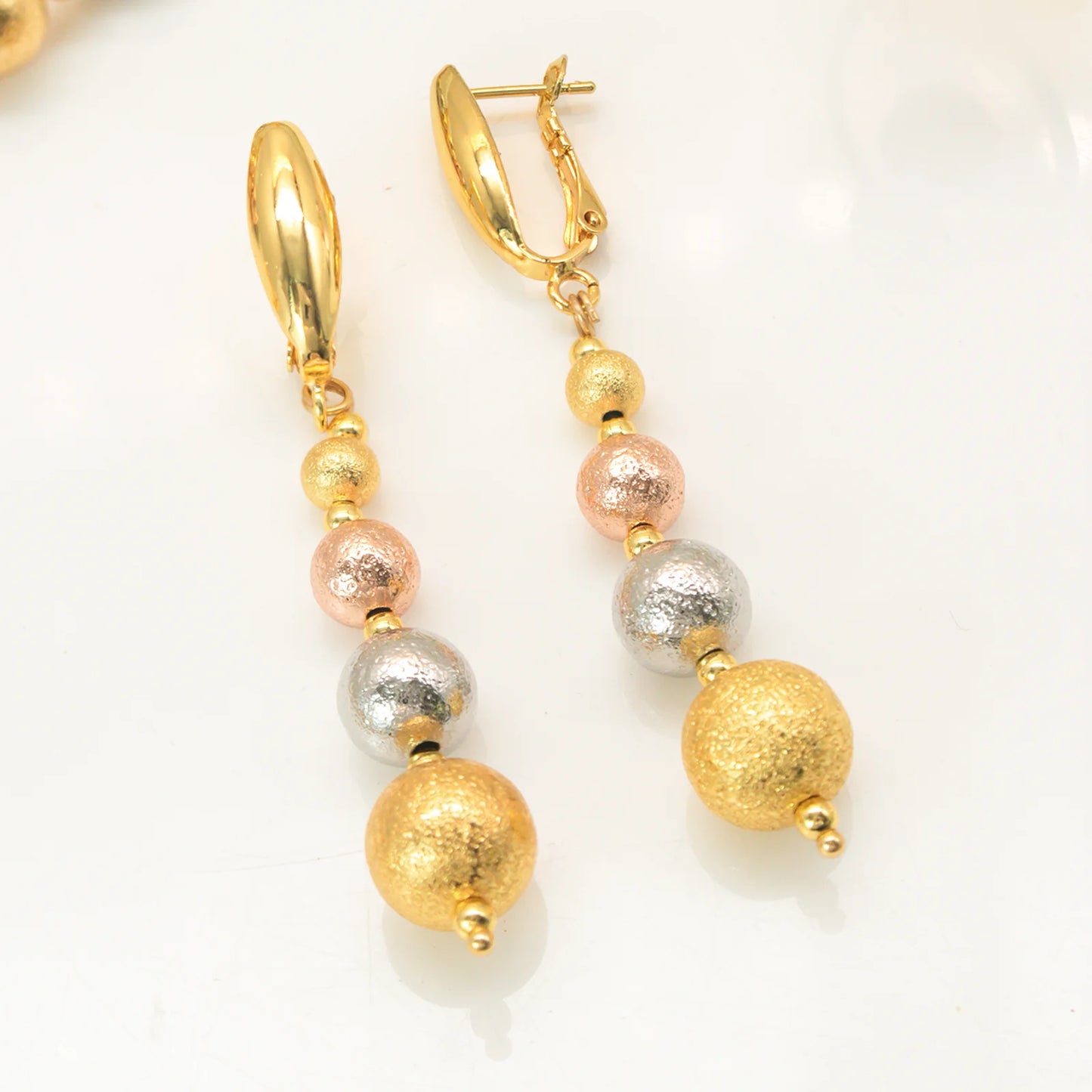 4 Pcs/set 2026 Fashion Women Jewelry Set Multi Layer Three Tone Beads Jewelry Accessories For Lady Birthday Gifts