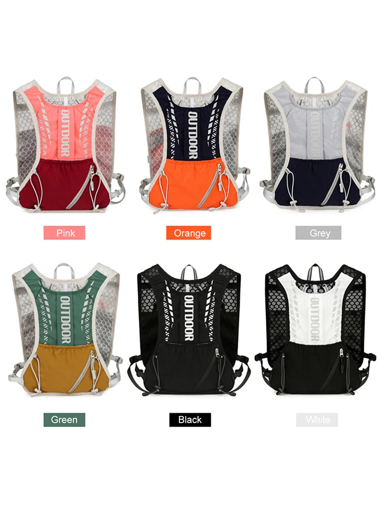 Lightweight Running Vest Waterproof Water Bladder Daypack Breathable Outdoors Hydration Pack for Hiking Trail Running
