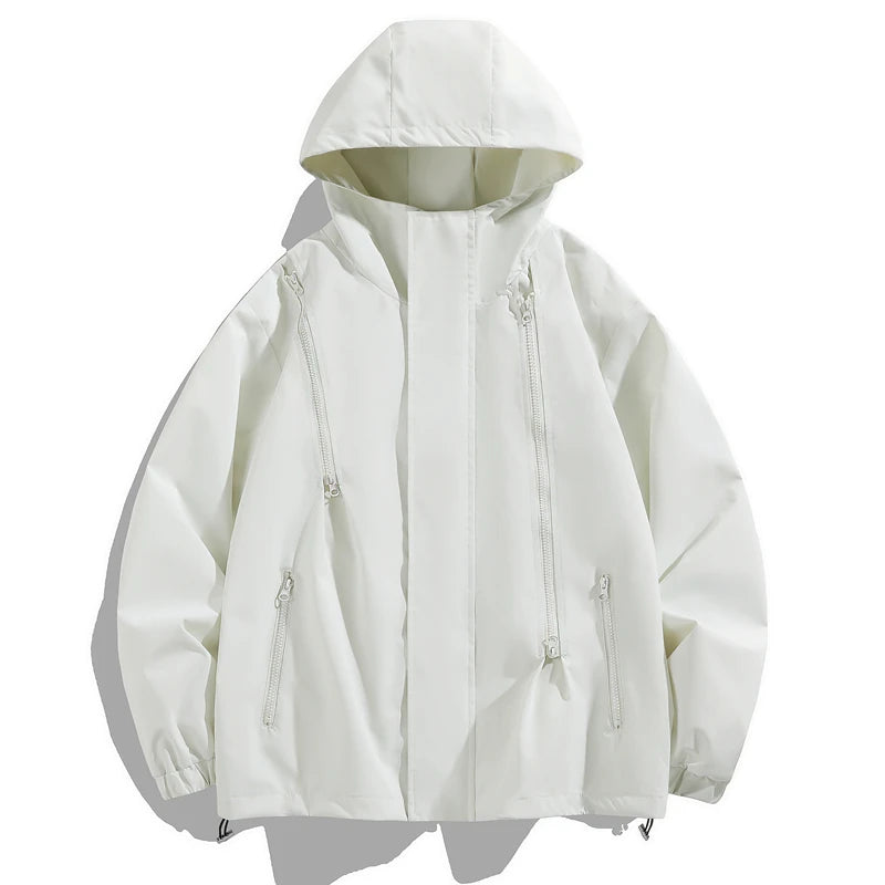 New Couple's Jacket Outdoor Windbreaker Jacket Thin Breathable Windproof Water-Repellent Jacket Mountaineering Travel Sportswear