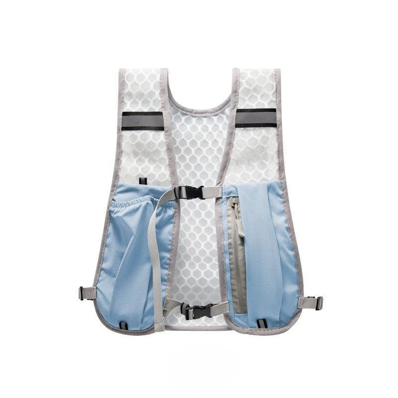 For Biking Running Storage Vest Lightweight Hiking Running Vest Reflective Hydration Water Chest Pack With Phone Storage Pocket