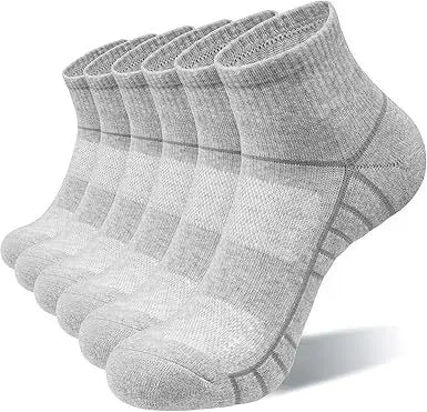 6 Pairs High Quality Men Summer Outdoor Casual Cotton Socks Short Breathable Black Ankle Socks Run Sports Socks Size 38-45