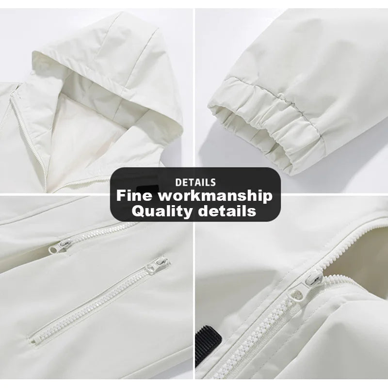New Couple's Jacket Outdoor Windbreaker Jacket Thin Breathable Windproof Water-Repellent Jacket Mountaineering Travel Sportswear