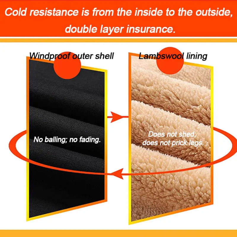Karentea Running Pants Warm Fleece Winter Windproof Pant Men Fitness Sportpants Jogging Gym Outdoor Sportswear TrousersWomen