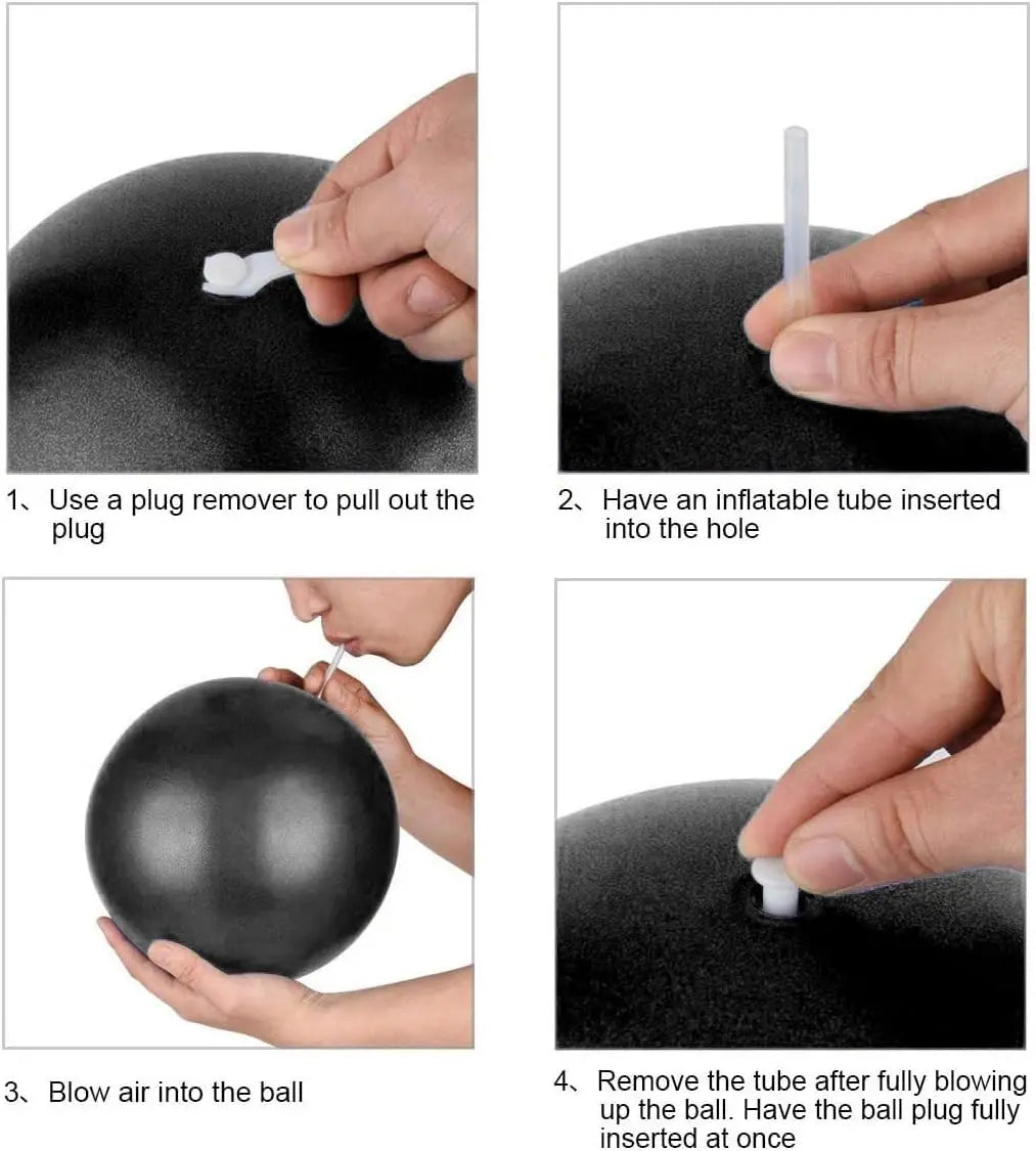 2 Pack Mini Exercise Balls, 9 Inch for Pilates, Yoga, Core Training & Physical Therapy to Improve Balance