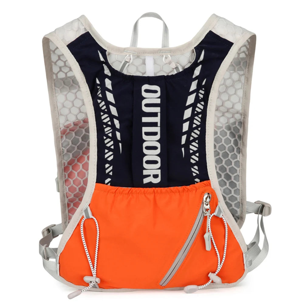 Hydration Running Vest Breathable Lightweight Running Vest Reflective Water Bladder Daypack for Hiking Trail Running