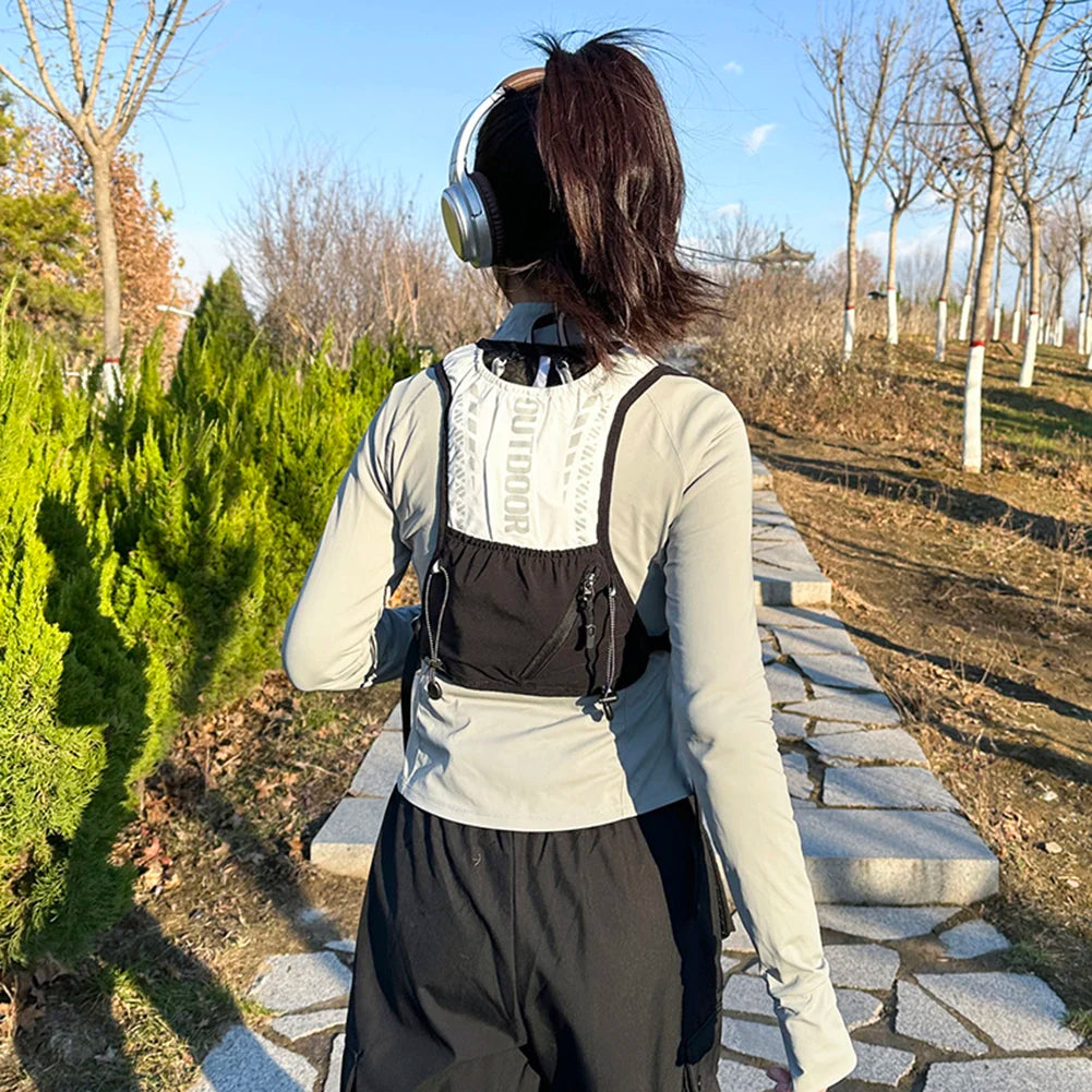 Hydration Running Vest Breathable Lightweight Running Vest Reflective Water Bladder Daypack for Hiking Trail Running