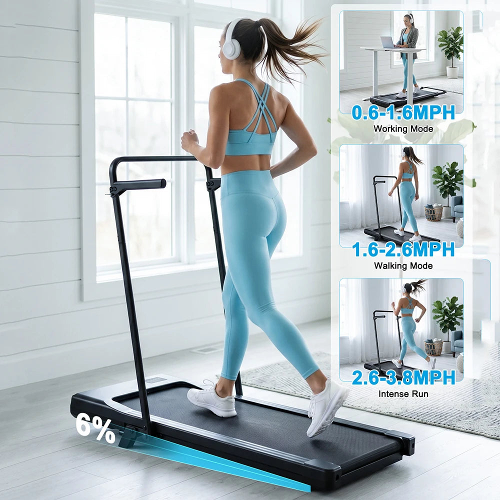 2.5 HP Treadmill for Home with Incline Folding Treadmills Quiet Foldable Running Machine with APP