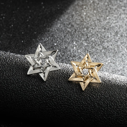 Star Of David Men's Six Pointed Stars Set Charming Amulet Badge Jewelry Gifts Exquisite Gifts