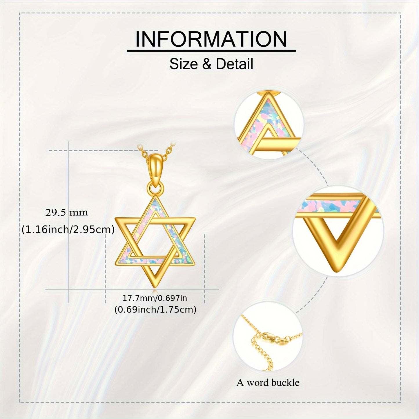 Star Of David Necklace Sterling Silver Jewish Star Of David Pendant Necklace Jewelry Gifts For Women