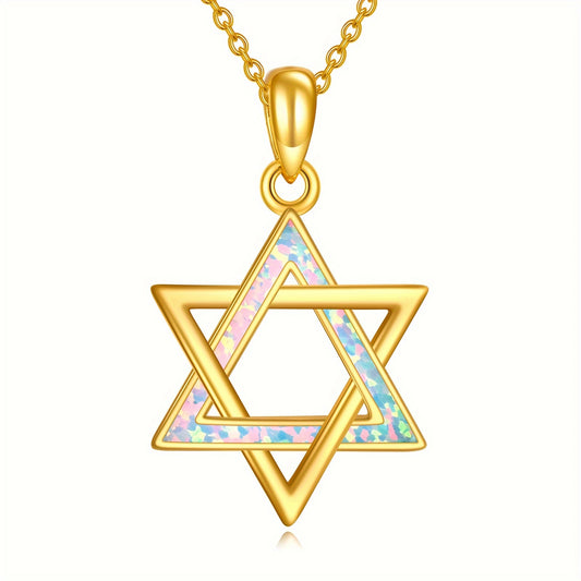 Star Of David Necklace Sterling Silver Jewish Star Of David Pendant Necklace Jewelry Gifts For Women