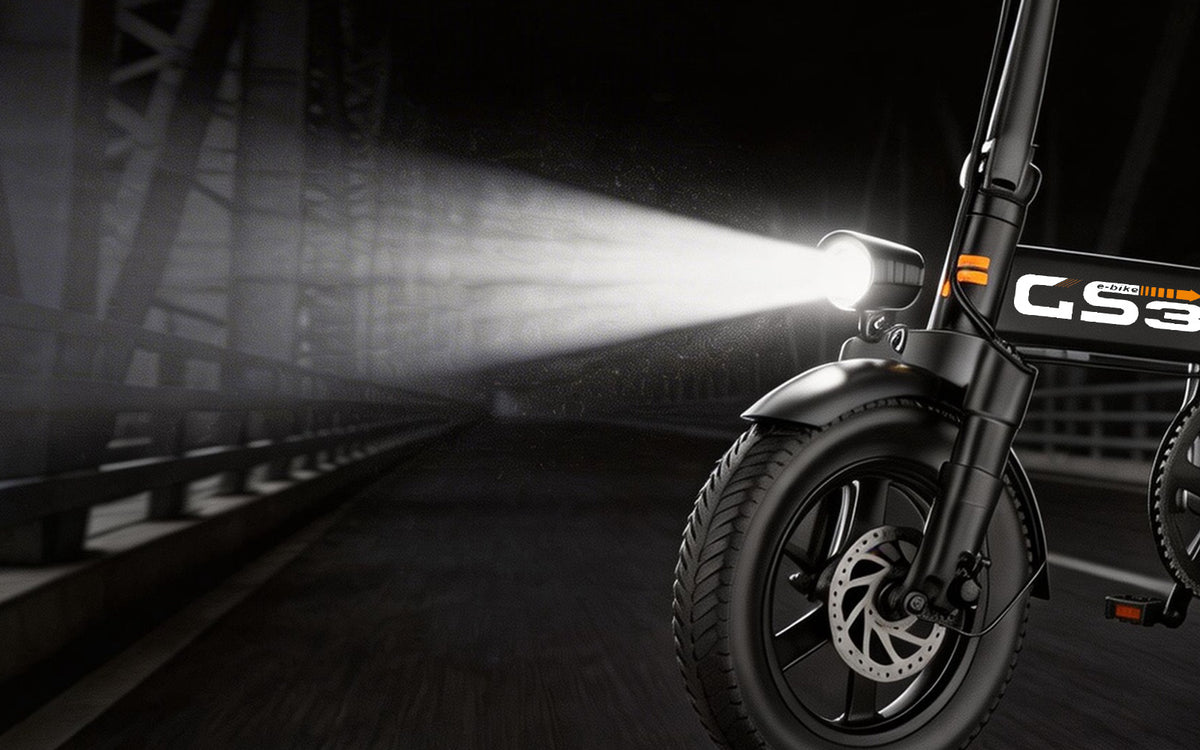 GS3 14inch Lightweight Folding Electric Bike for Adults 48V 15AH 500W Motor Electric Bicycle 25KM/H Max Speed City Style E-bike